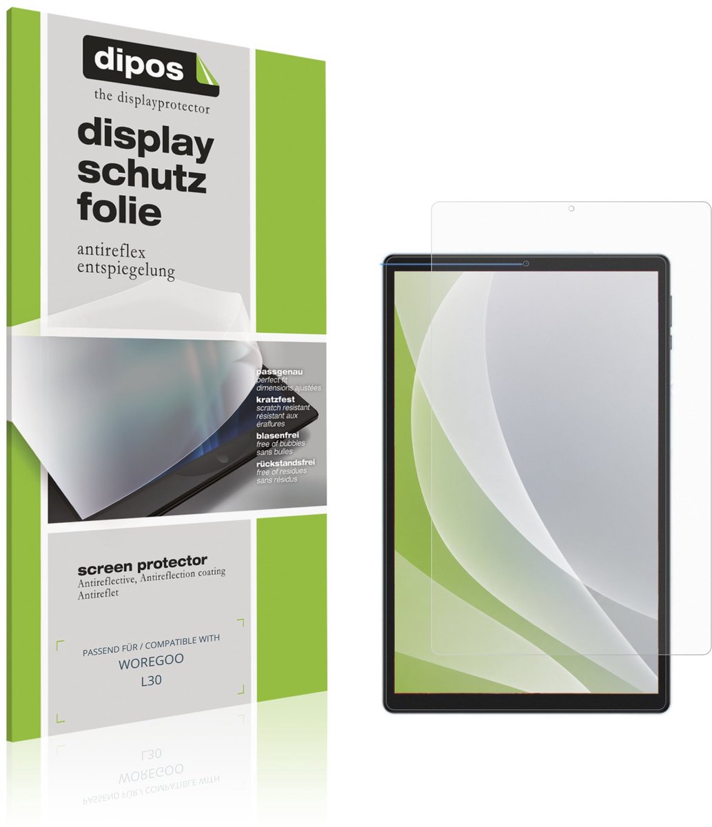dipos – 2x Matte Beschermfolie geschikt voor WOREGOO L30 | Krasbestendige & antireflecterende Screenprotector Ultra-Thin