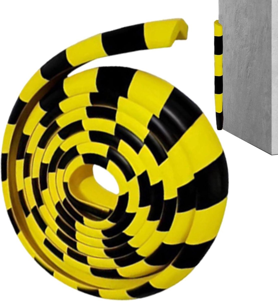 Wand Hoekbeschermers - Schuim Stootranden - Meubels Beschermen - Zelfklevende Installatie - 5 Meter Lengte - Grijs
