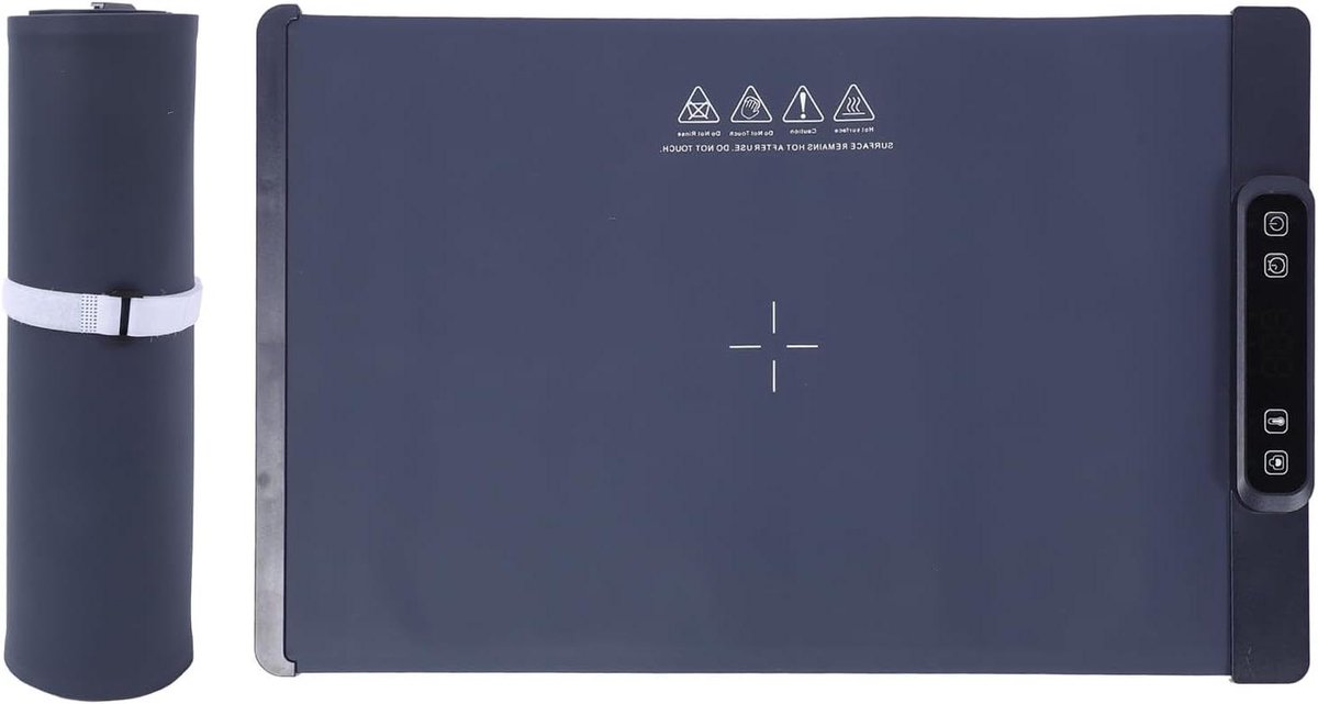 Voedselverwarmingsmat - Hete Plaat Voedsel - Eten Warm Houden - Snelle Opwarming 10 Sec - 61x38.1cm - Donkerblauw