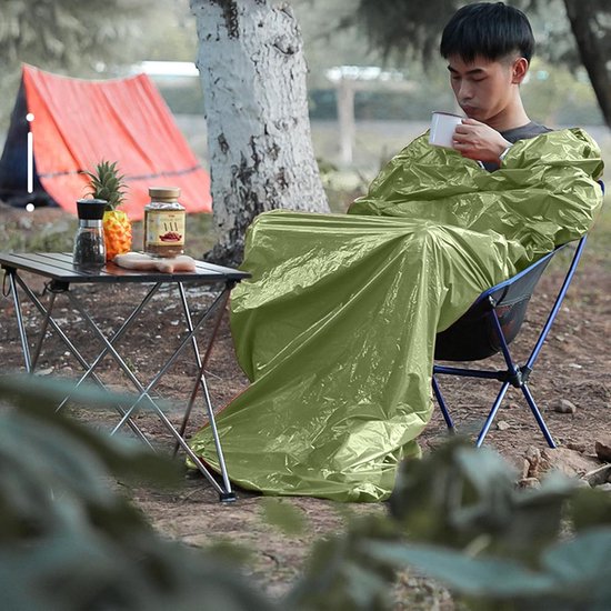 Thermo Survival Bag - Nood Slaapzak - Outdoor Bescherming - Waterdicht Lichtgewicht - 90x210cm - Legergroen van Thermo期开奖 — afbeelding 4
