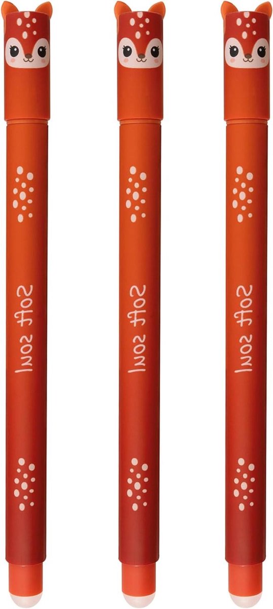 Uitwisbare Rollerpennen - Gelpennen Correctiepennen - Foutloos Schrijven - Drie Stuks - 07 mm - Blauw