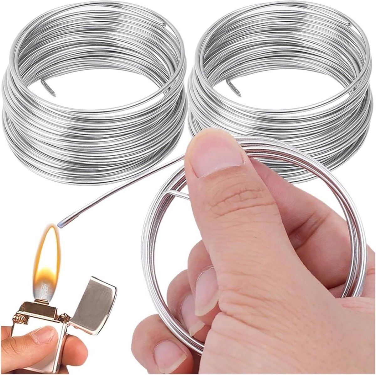 Aluminium Lasdraad - Soldeerdraad Creatief - Sieraden Maken - Lage Temperatuur - 16 mm 2 m - Aluminium