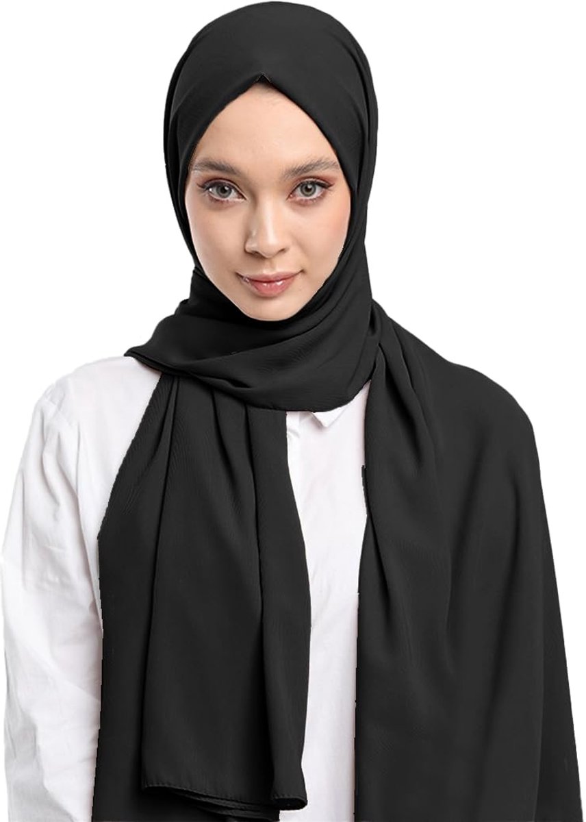 hoofddoek voor dames, moslim katoenen hijab, moderne islamitische hoofddoek, gebedshoofddoek, headsjaal voor vrouwen, premium moslimjurk, Easy Hijab set, cadeau voor moslims (180 x 80 cm)