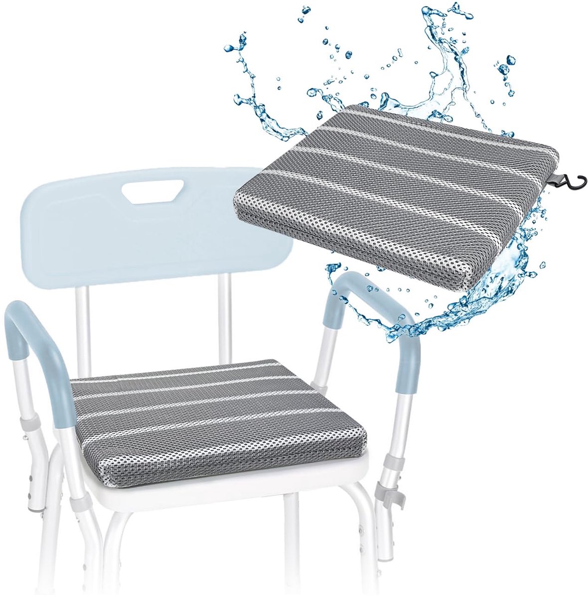Zitkussen Bank Stoelen voor Senioren Ouderen Gehandicapten Gewatteerde Mat Stoel Bad Krukken Bad Zitplaatsen (Slechts 1 STKS)