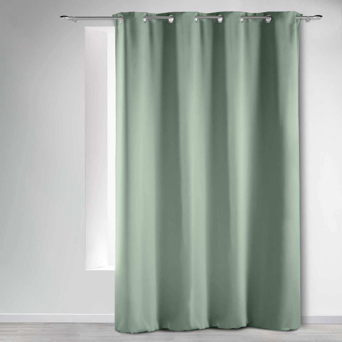 douceur d'intérieur, Gordijn met ogen, 135 x 280 cm, salie, effen