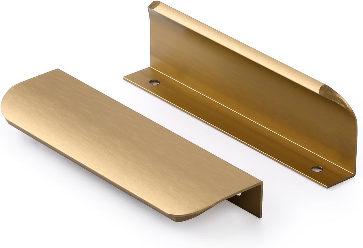6-delige Set Verborgen Keukenhandgrepen - Witte Onzichtbare Trekhandgrepen voor Keukenkasten - 320mm Modern Design