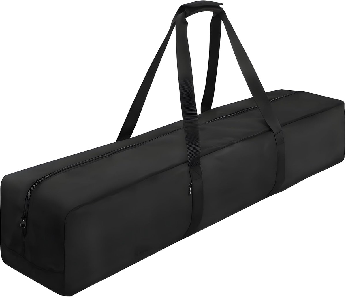 Lichtstandaard Draagtas, Handtas Statief Tas, Draagbare Kampeertentstang Tas, zwart, 130X20CM, Kleur: zwart