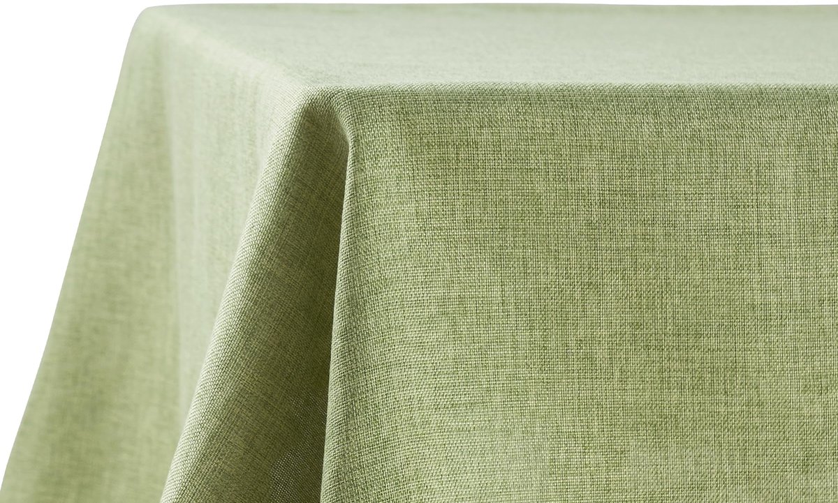 Tafelkleed Wterafstotend Linnenlook - Vlekbescherming, Wasbaar - Tuintafelkleed Buiten, Tafelkleed Eettafel - Groente - 130x130 cm