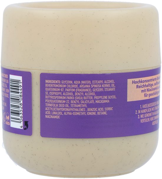 FOAMIE Conditioner Concentraat, paarse band met ingrediëntenlijst en streepjescode.