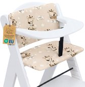 Stoelverkleiner Kinderstoel Kussen Baby Zitkussen - 2-delig - Stoelkussen voor Hauck Stokke Hoge Babystoel Trapstoel Waterafstotende Bekleding Oeko-Tex certificaat Giraffen