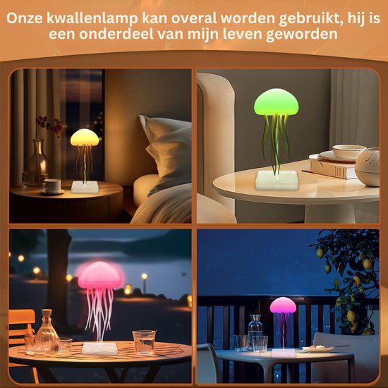 Kwallen Lamp - Jellyfish Lavalamp - Nachtlampje — afbeelding 2