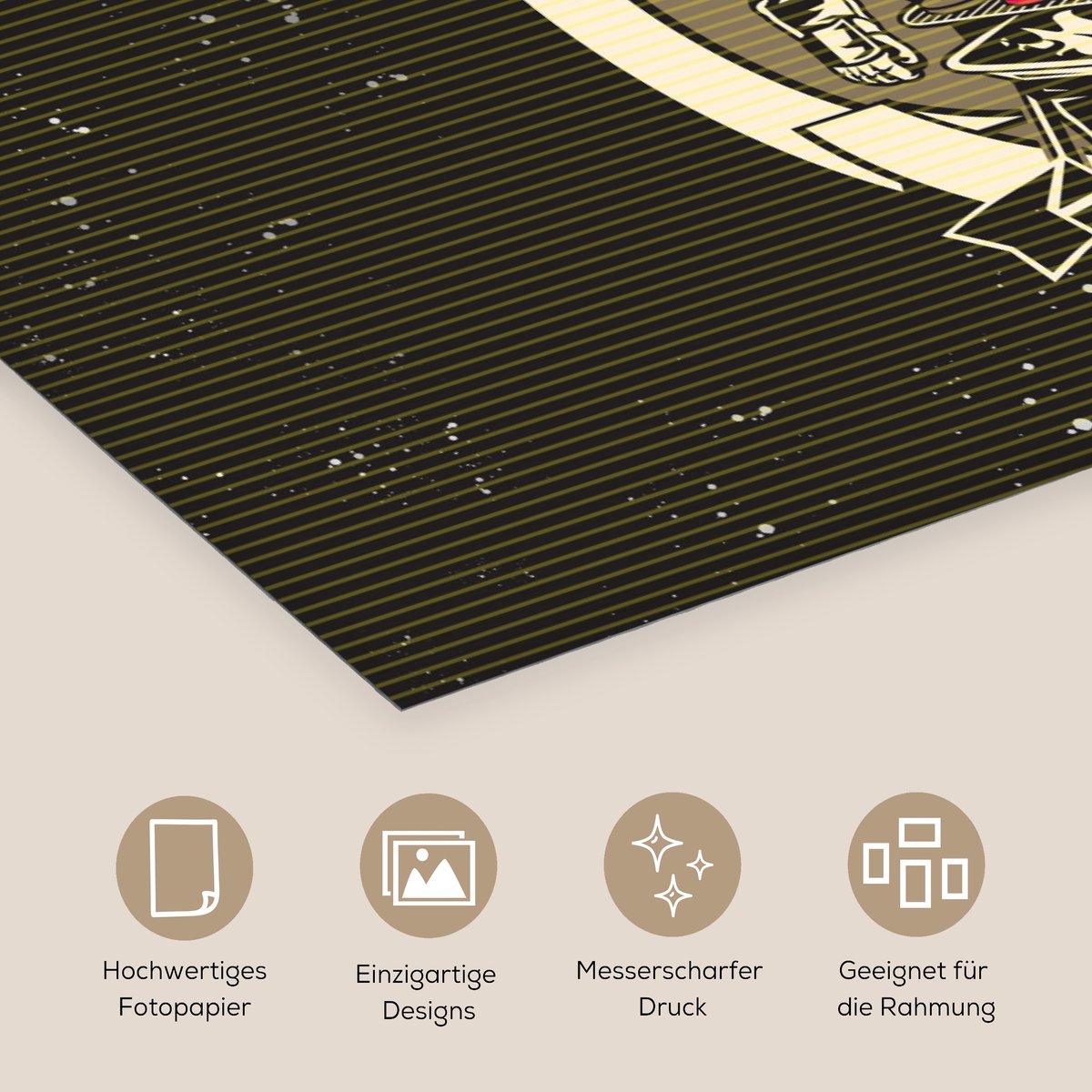 Poster 60x40 cm - Vintage - Astronaut - BBQ - Posters - Kamer decoratie - Wanddecoratie wo