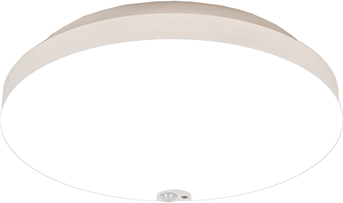 Lumidora Plafondlamp 75783 - Plafonniere - SMARTDISK - Ingebouwd LED - 18.0 Watt - 1710 Lumen - 5000 Kelvin - Wit - Kunststof - Buitenlamp - Badkamerlamp - IP54 - Met Sensor - ⌀ 23 cm