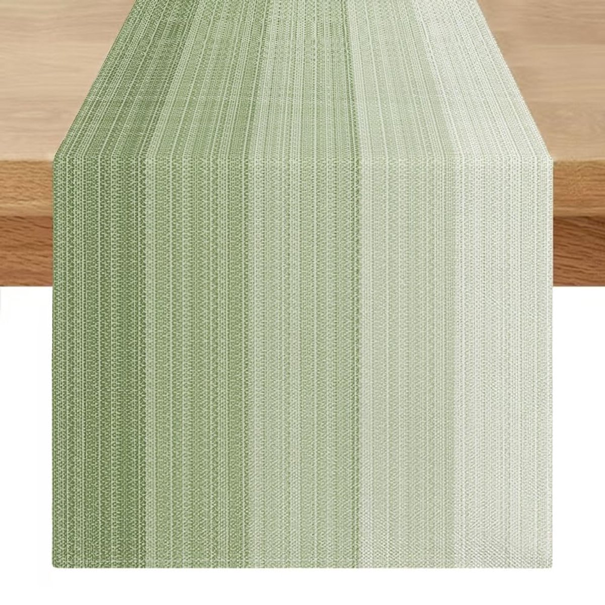 Tafelloper Modern 40 x 180 cm Elegante Kleurverloop Groen Eucalyptus Outdoor & Indoor Eettafel Decoraties Salontafel Verjaardag
