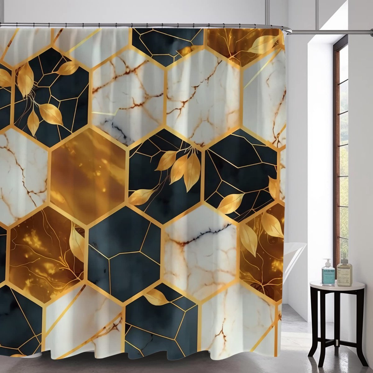 Mushroom Skull Animal Moon Phase Floral Butterfly Douchegordijn Set Waterdichte Stoffen Gordijnen Badkamer Decoratie