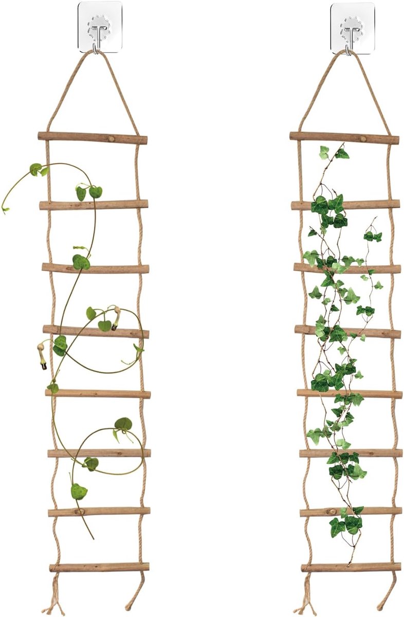 2 sets plantenrooster, klimplantenladder, plantensteun, klimsteun voor klimplanten, klimhulp, kamerplanten voor klimplanten en klimplanten, 15 x 90 cm