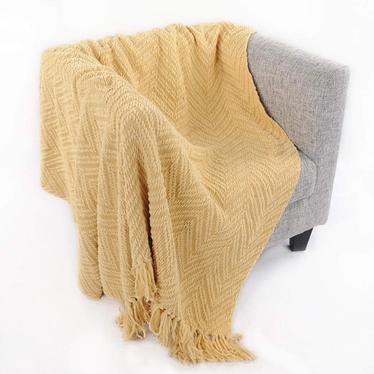 fleece werpdekens Reisformaat - Superzachte donzige warme stevige bedspreien voor bank Microfiber deken -9_127 * 152