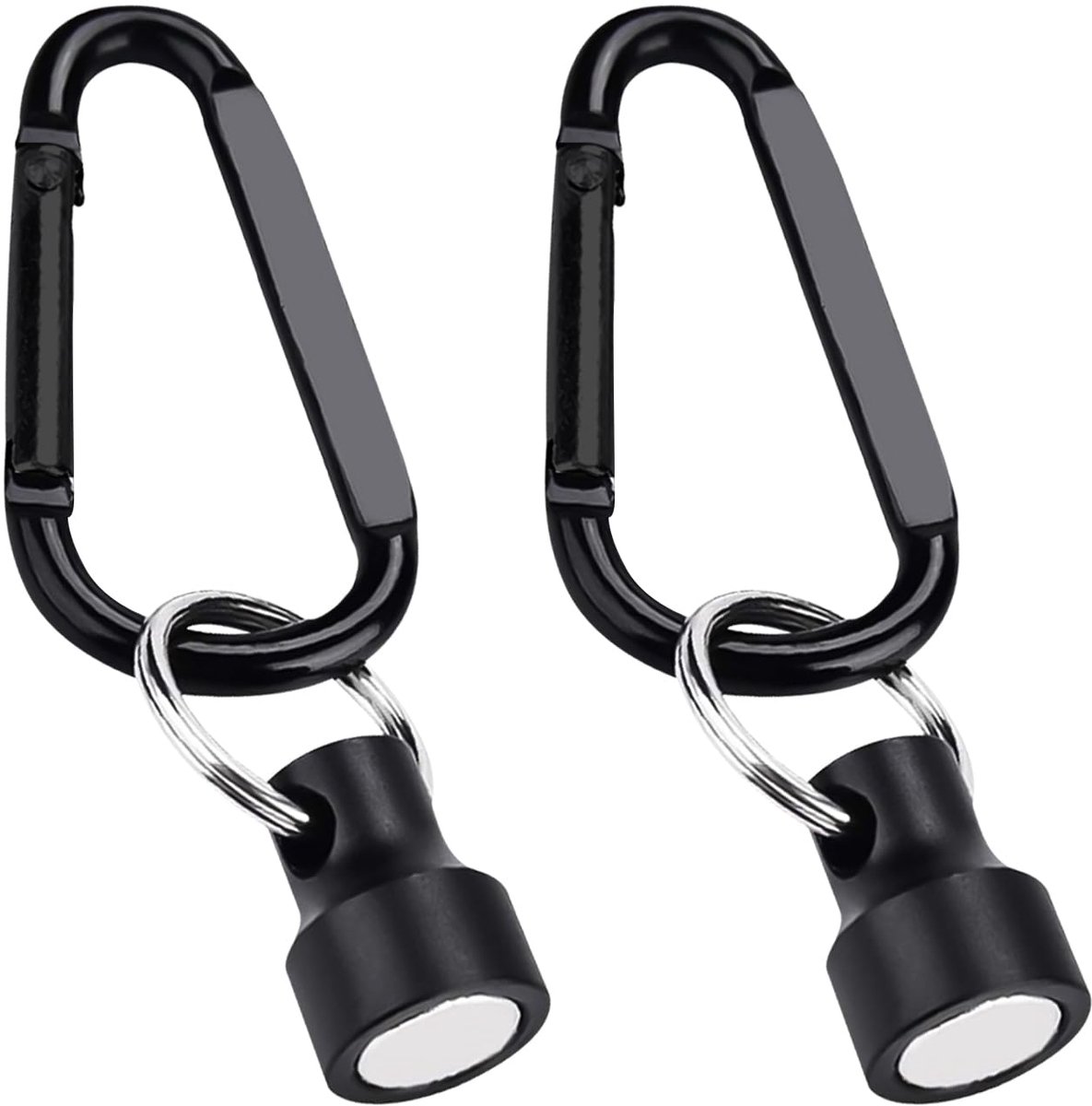 Magnetische Afneembare Sleutelhanger Met Spoorsleutel, Sleutelorganizer Voor Dames, Zwart, 150 * 24,3 mm
