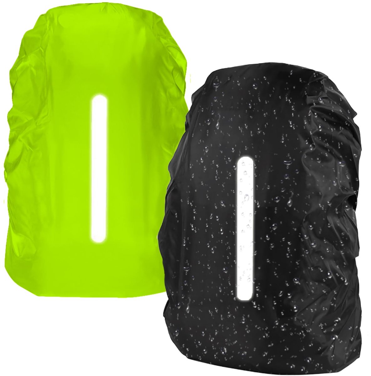 flintronic Waterdichte beschermhoes voor rugzak, regenhoes met reflecterende band, regenhoes voor wandelen, kamperen, reizen, fietsen