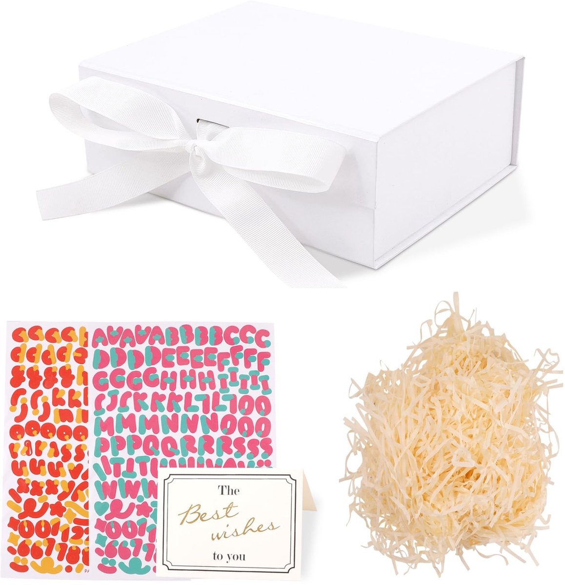 Dailygoods- Geschenkdoos Luxe - Magnetische Geschenkdoos - Opvouwbare Doos - 3 Gratis Stickers - Cadeauverpakking - 22x17,5x8 cm - Perfect voor Verjaardag/Jubileum