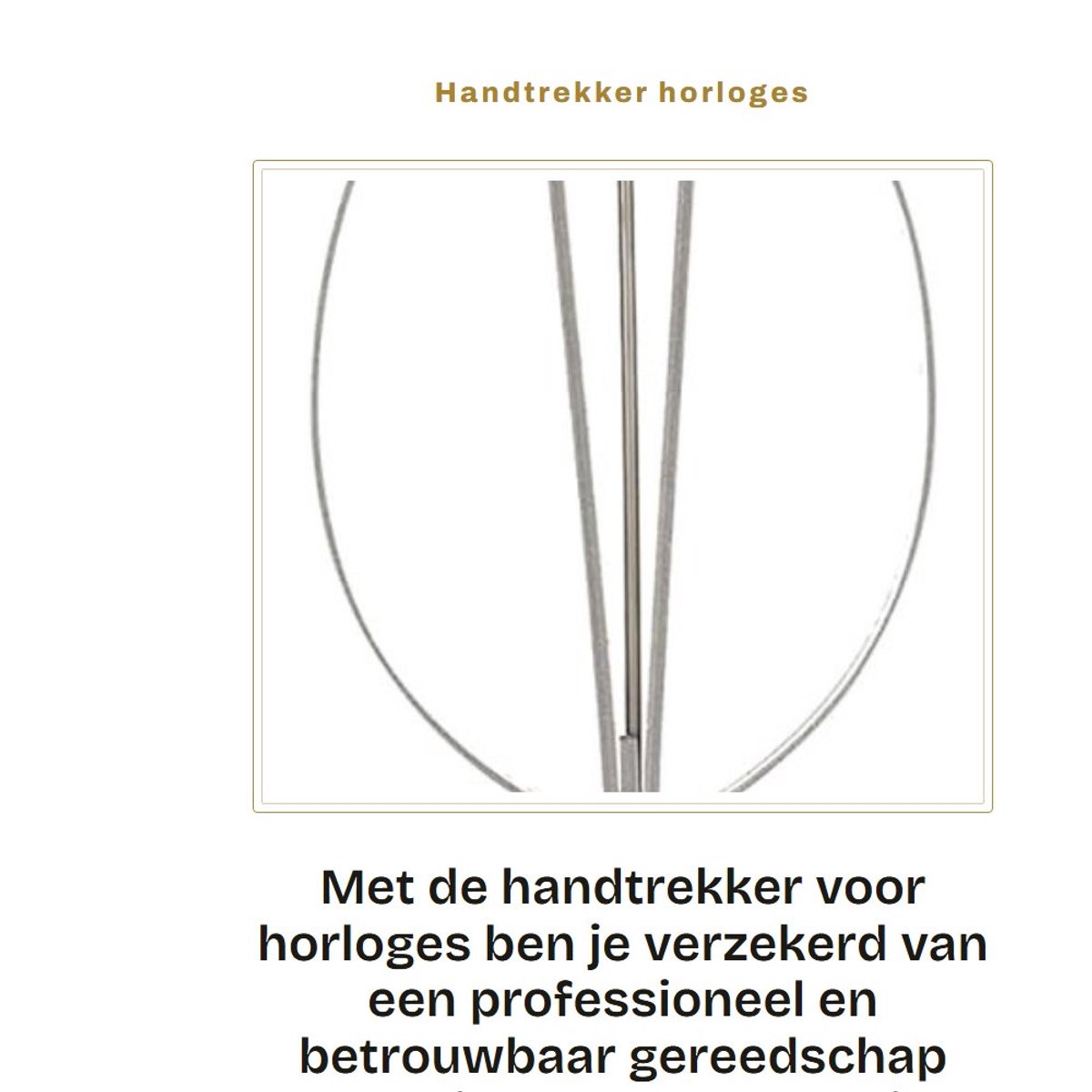 Dailygoods- Handtrekker Professioneel Gereedschap - Horloge Reparatie - Zuigertrekker - Metalen/Kunststof - 9,5 x 4 cm - Duurzaam Materiaal