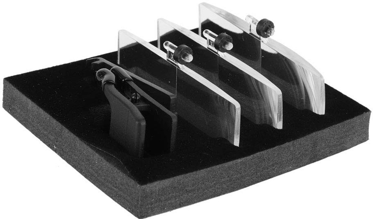 Dailygoods- Vergrootglas met clip - 1,5x/2,5x/3,5x vergroting - kunststof behuizing - robuust/durable - geschikt voor elektronica/schoonheid - extreem dicht zicht - Loep