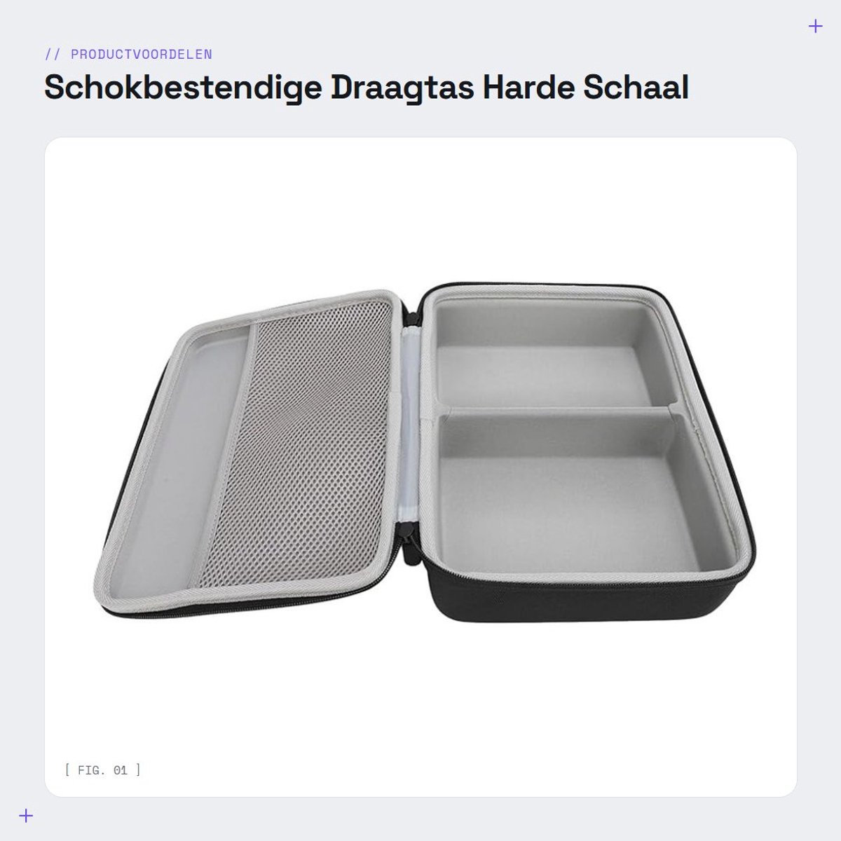 Dailygoods- Draagtas Schokbestendig - Opbergtas voor Selphy CP1500/CP1300/CP1200 - Harde Schaal - Waterdicht - Stofdicht - Comfortabele Handband - 11,8 x 8,6 x 3,7 inch
