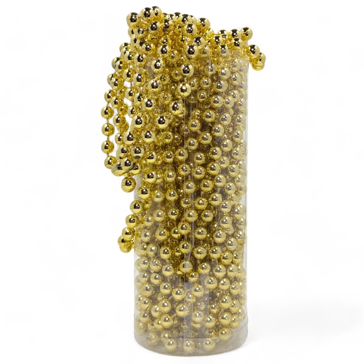 Dailygoods- Parelslinger 10 meter - Parelketting - Decoratief Parelsnoer - Stijlvolle Tafeldecoratie - 8 mm Decoratieve Parels - Glanzend Goud