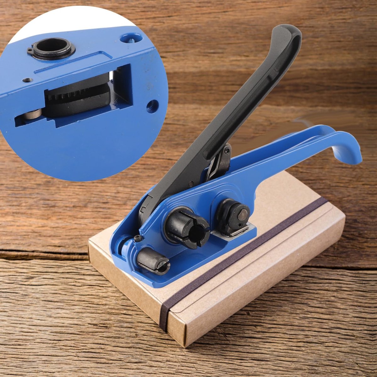 Dailygoods- Omsnoeringsmachine Handmatig - Stalen Band Spanner - Crimper/Snijder - Geschikt voor PET/PP Tape - 16-19mm - Duurzaam en Slijtvast - Bandspanner
