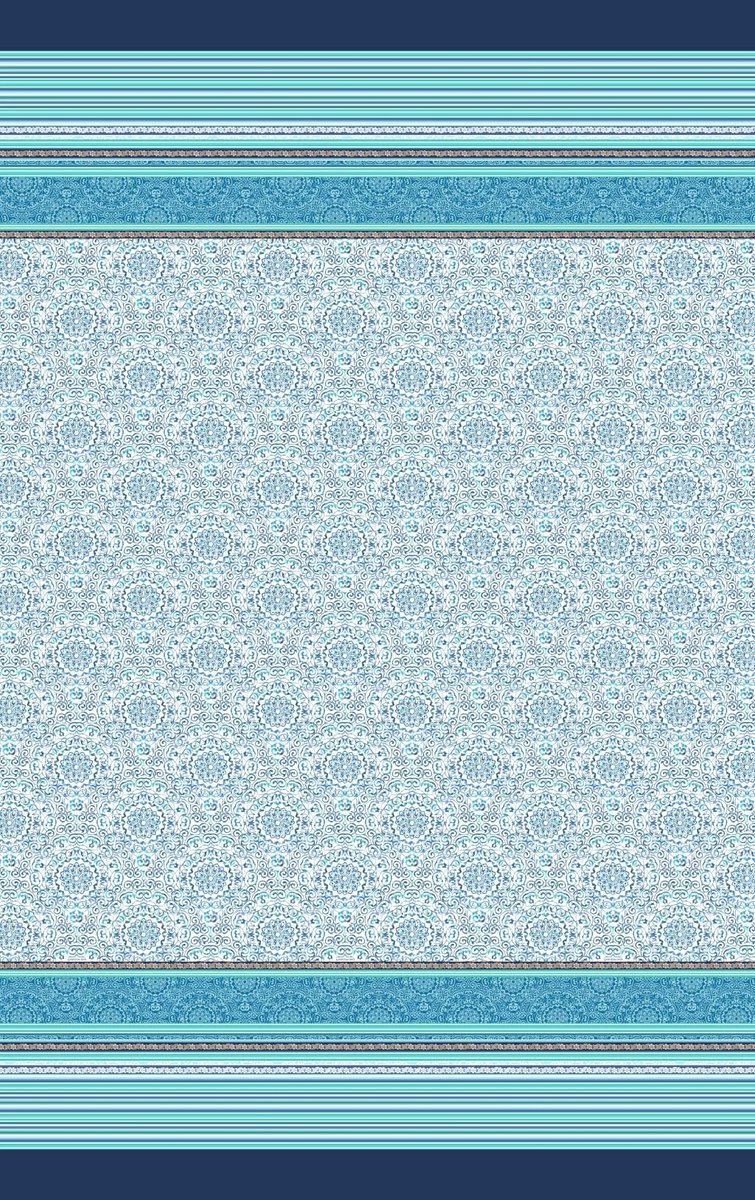 foulard, katoen, blauw, 350x270