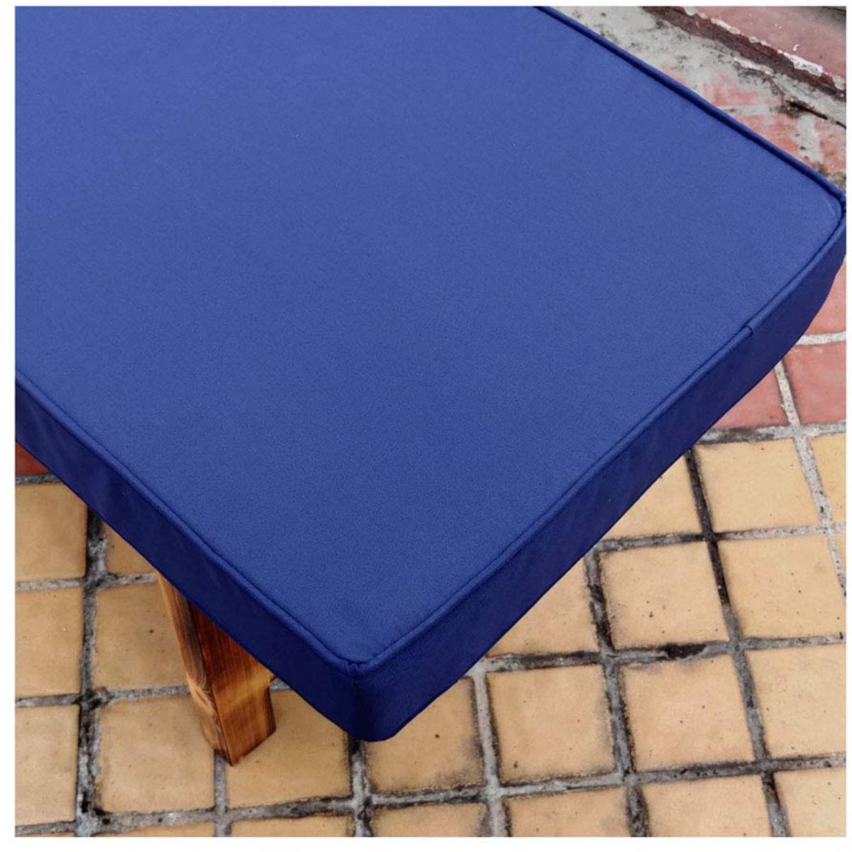 Bench Kussen 2 3 4-zits Bench Pad Kussen Non-slip Verwijderbare Wasbare Tuin Patio Bench Swing Mat voor Indoor Outdoor Meubels Outdoor Kussen-Marineblauw 120×40×5cm (47×15×2in)
