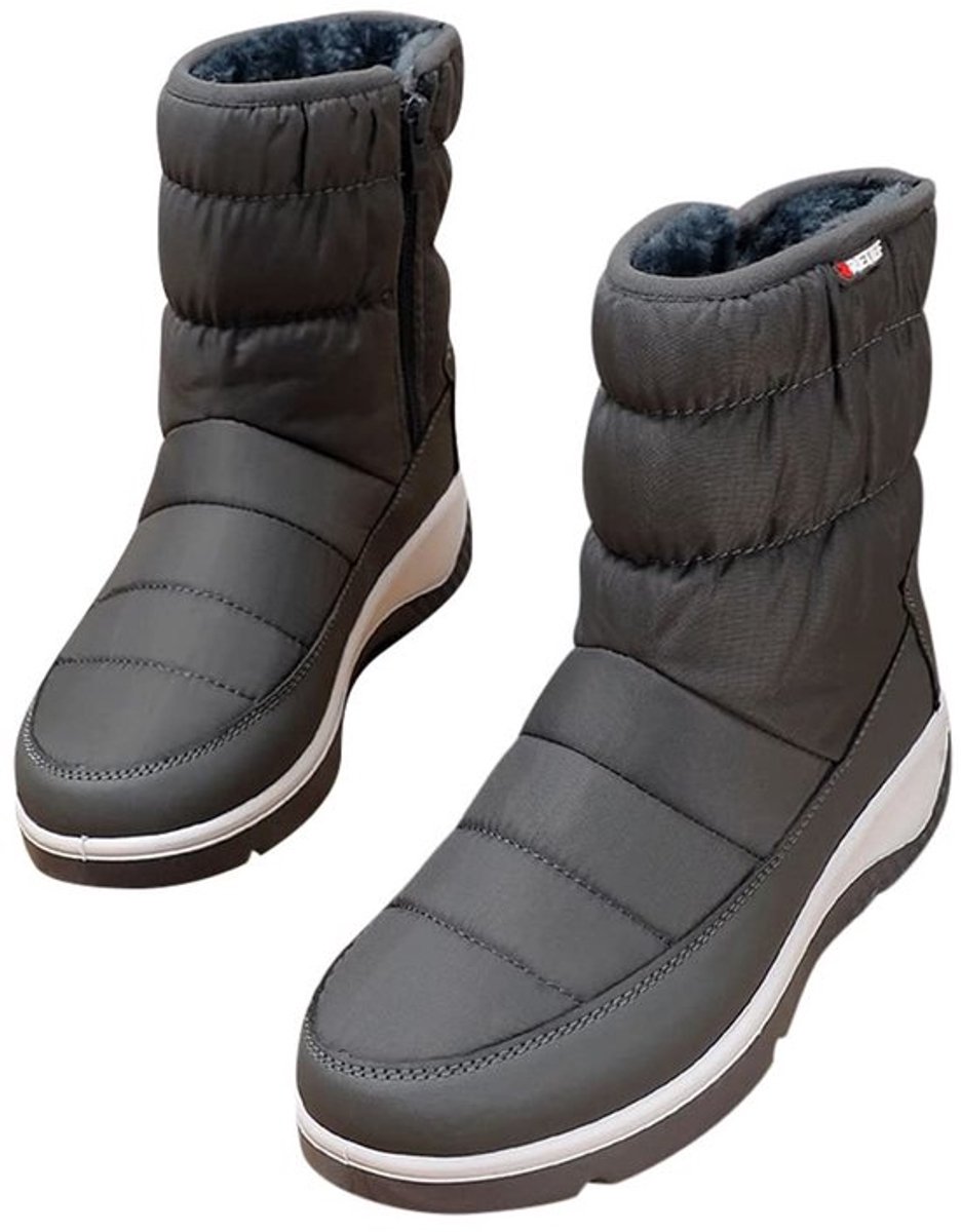 Zeynomax Winter boots Snow boots Warm en waterproof Grijs