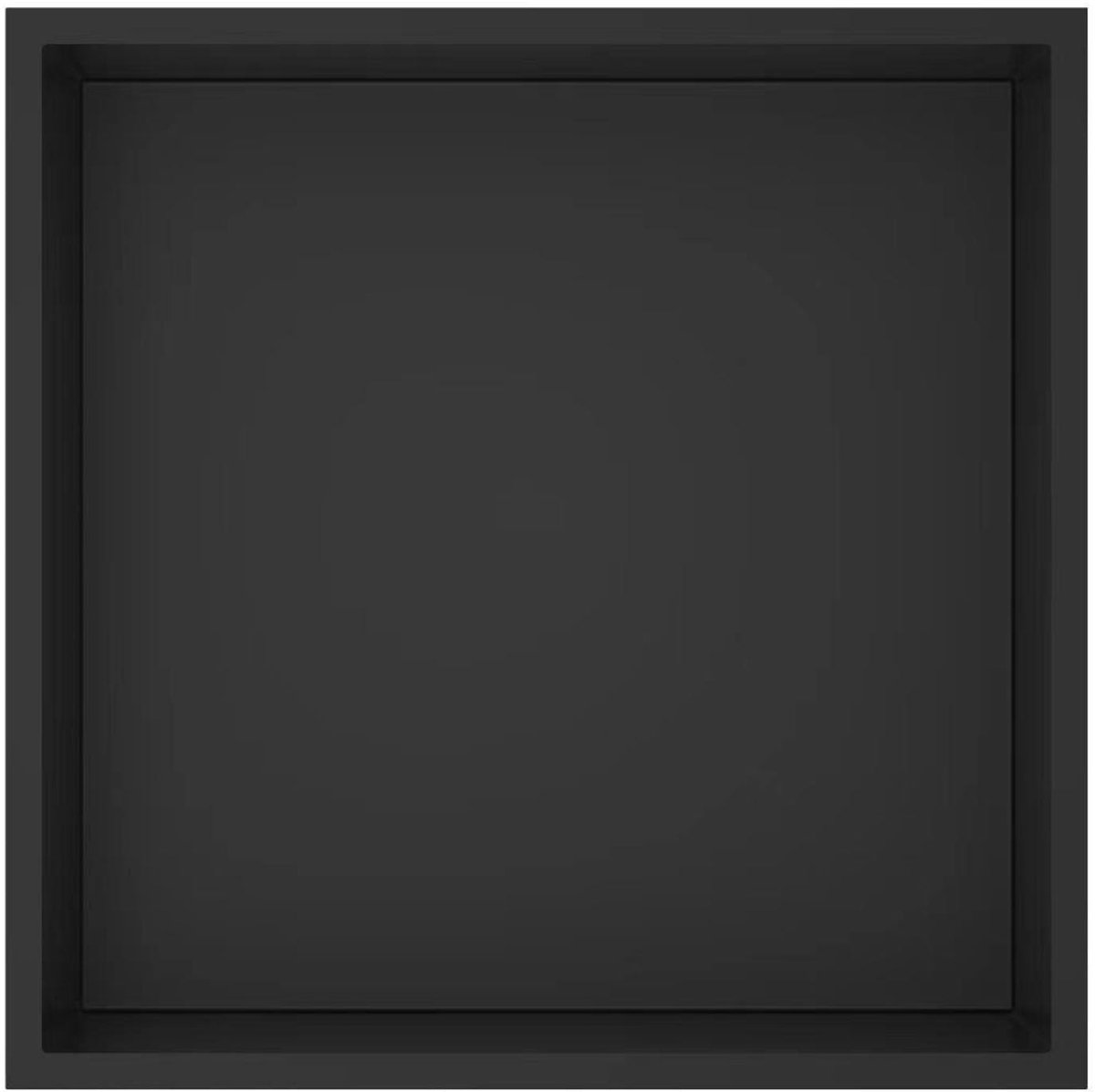 Badkamer inbouwnis 30x30x7cm Sanitado Flack Kaya in mat zwart