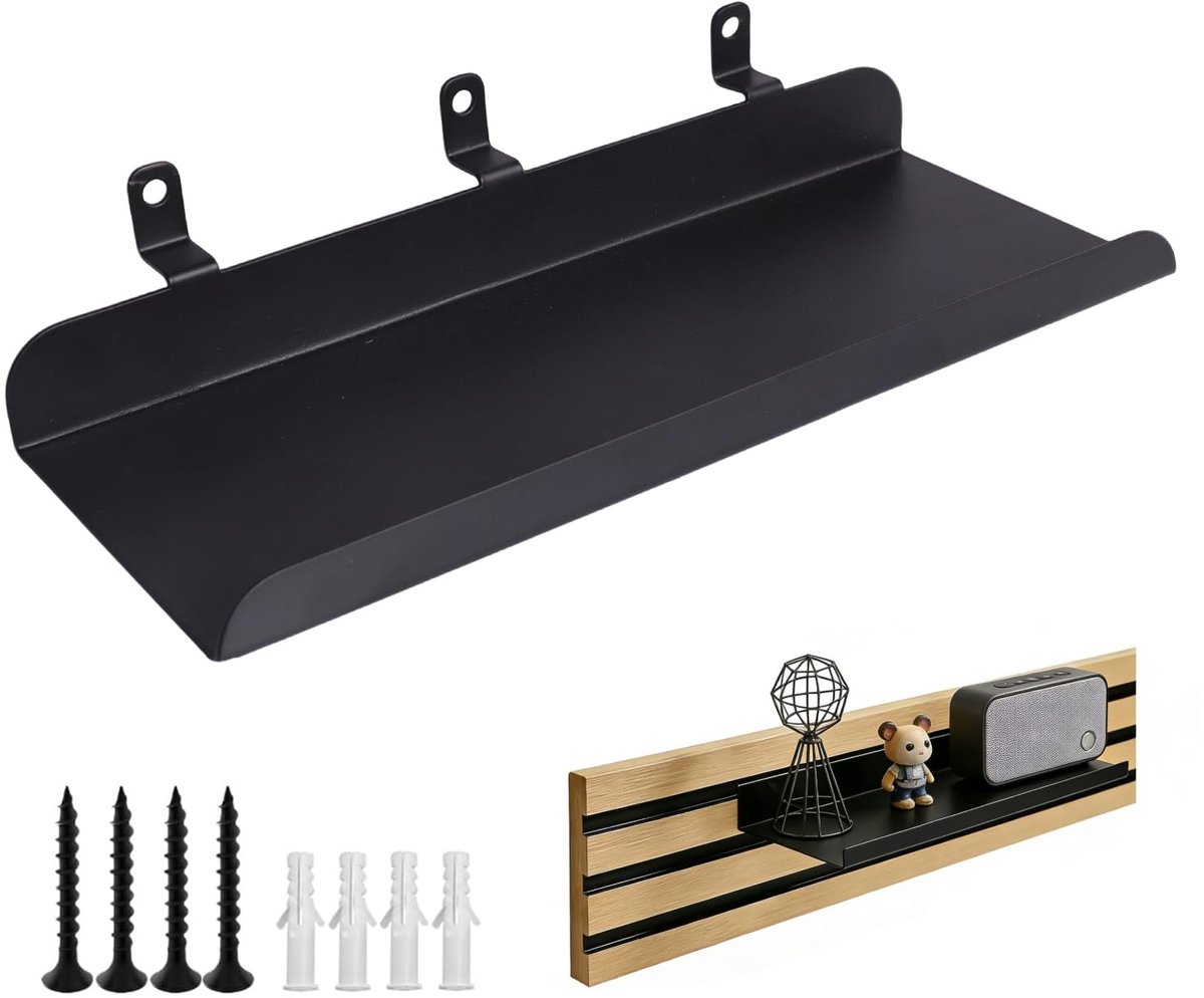 Rek voor akoestische panelen, wandorganizer voor akoestische panelen, wandrek voor akoestische panelen, voor woonkamer, slaapkamer, kantoor, keuken (25 x 10 cm)