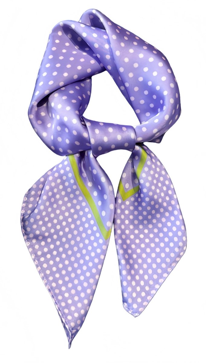 Dailygoods- Halsdoek Elegante Bloemenprint - Sjaal Dames - Kunstzijde - 70 cm x 70 cm - Vierkante Doek - Zachte Textuur