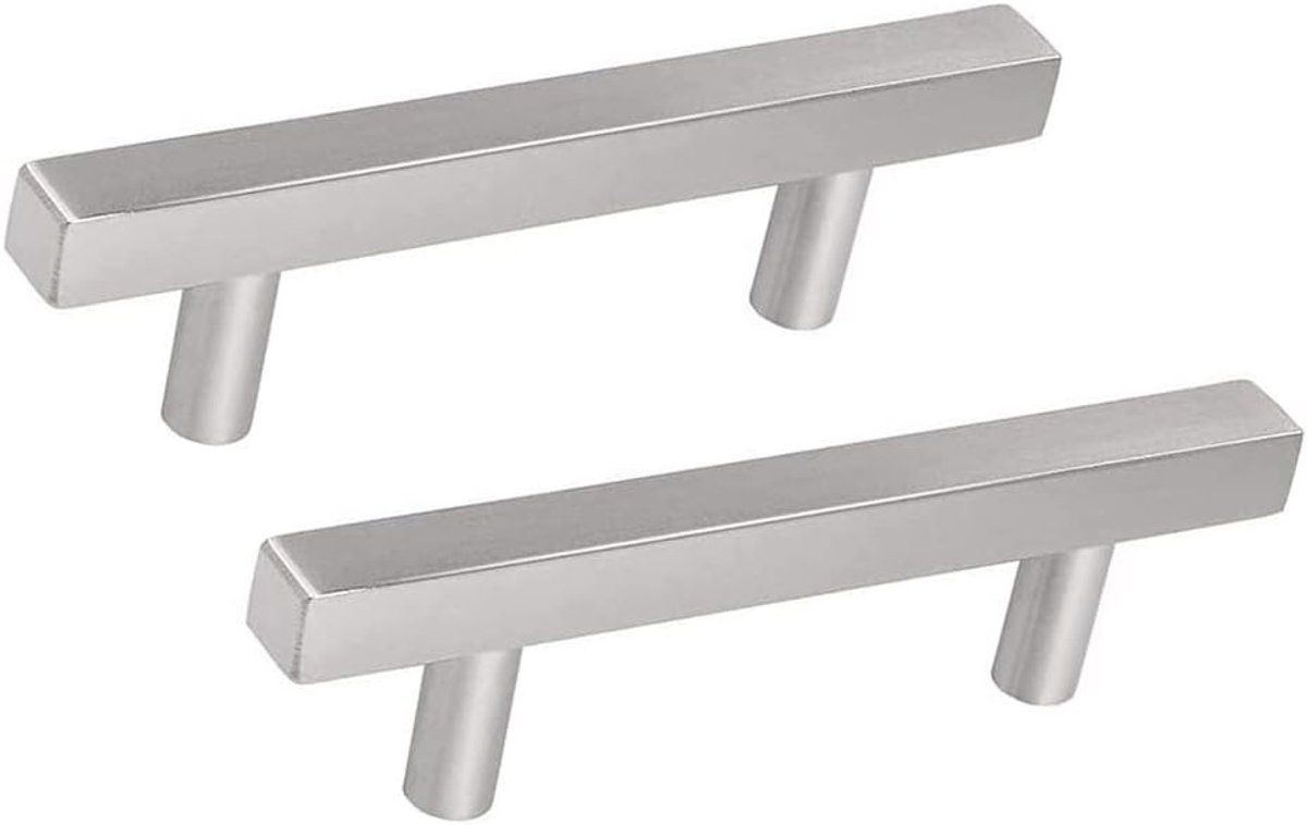 Moderne T Bar Handgrepen voor Keukenmeubels - 2 Stuks Geborsteld RVS Kastgrepen van 224mm - Duurzaam en Stijlvol Ontwerp voor Keuken en Meubels