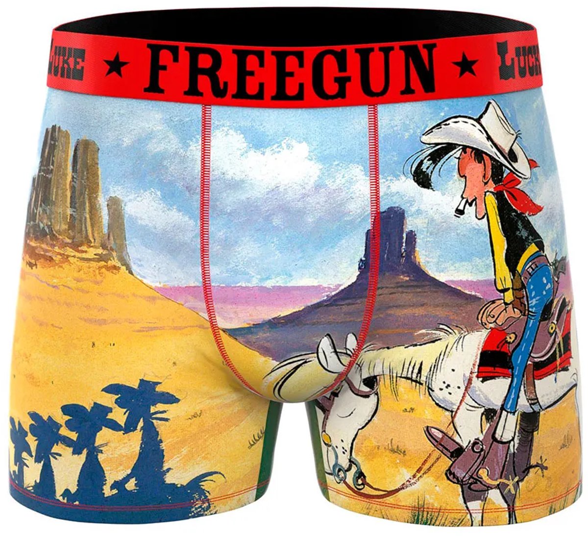 Freegun Lucky Luke Wanted Poster Boxers Veelkleurig M Man