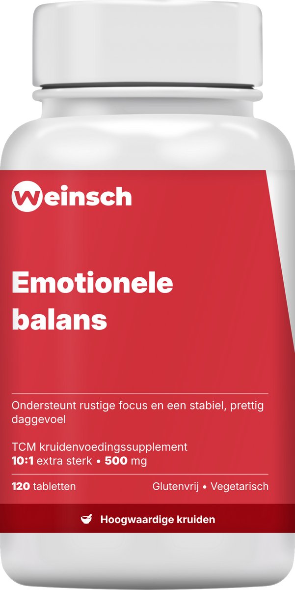 Weinsch Emotionele balans (Gui Pi Pian) | 10:1 extra sterk | 500mg | 120 tabletten