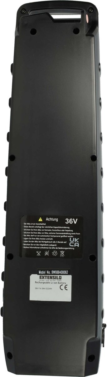 EXTENSILO-accu compatibel met Easy Motion Rebel Jet E-bike (14,5 Ah, 36 V, Li-ion) - Zwart