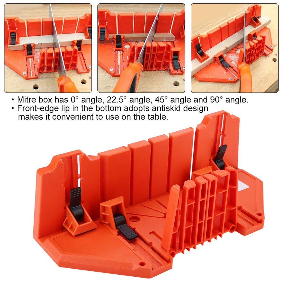 Dailygoods- Zaagbox Multifunctioneel - Houtbewerkingsgereedschap - 4 Hoeken - Inclusief Klemmen - Verstelbaar - Handzaaghouder - Zaagtafel