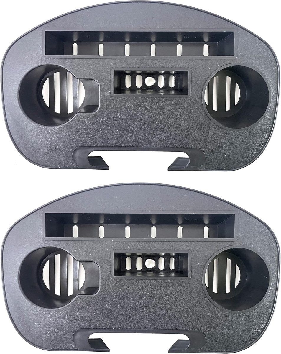 Set van 2 bekerhouders voor ligstoel, tuin, zijdienblad voor ligstoel, zonnebad, tuin, relaxstoel, 38 x 24 x 6 cm