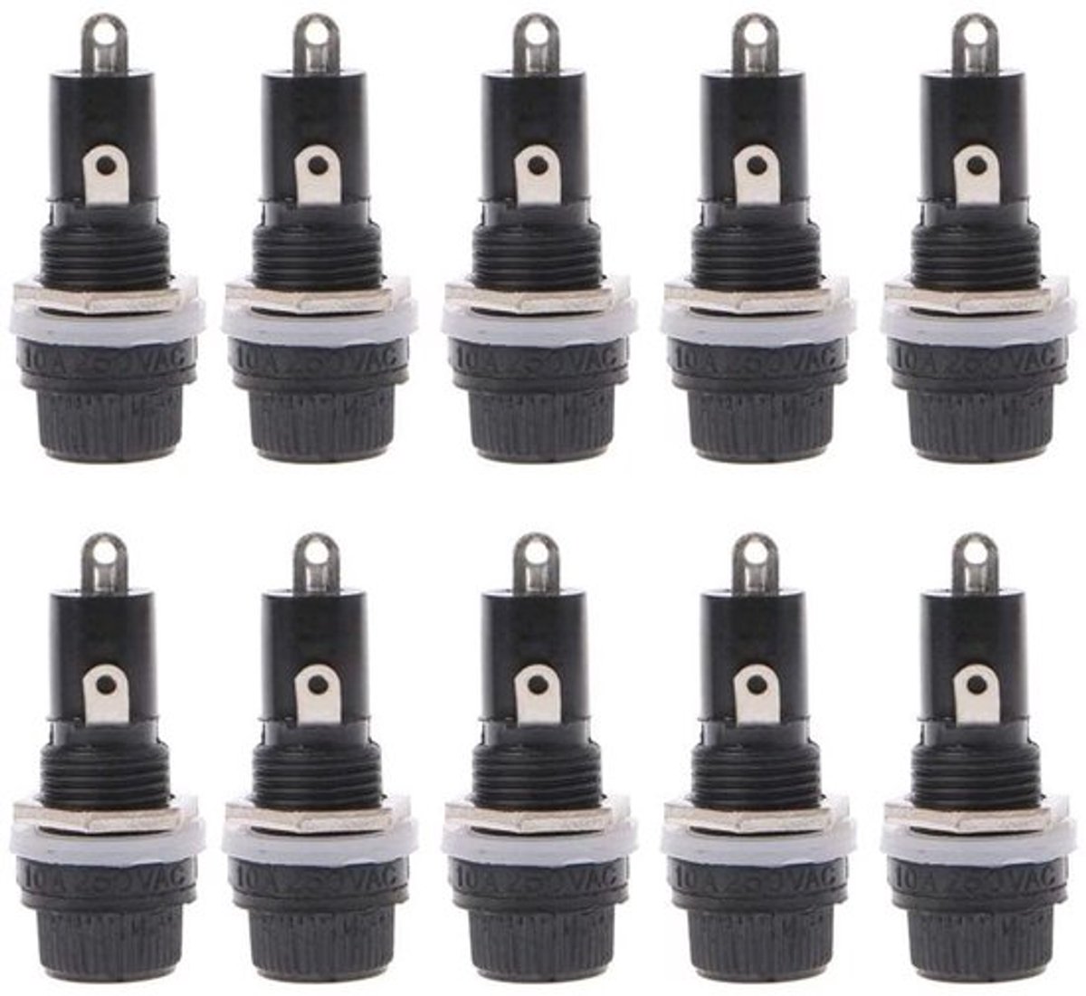 Store_9 - Zekeringhouder - 10Pcs 10A 250v - Duurzaam en