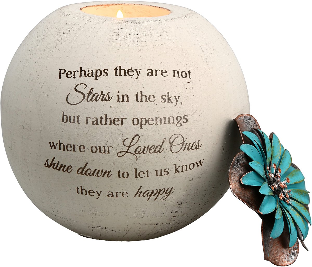 Gift Company 19095 Stars in The Sky Kaarsenhouder, 5-inch, Terra Cotta