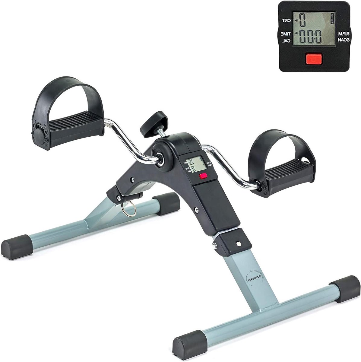Mini Hometrainer - Oefenfiets Ouderen - Revalidatie Thuis - Elektrische Trapondersteuning - 23 kg - Zwart
