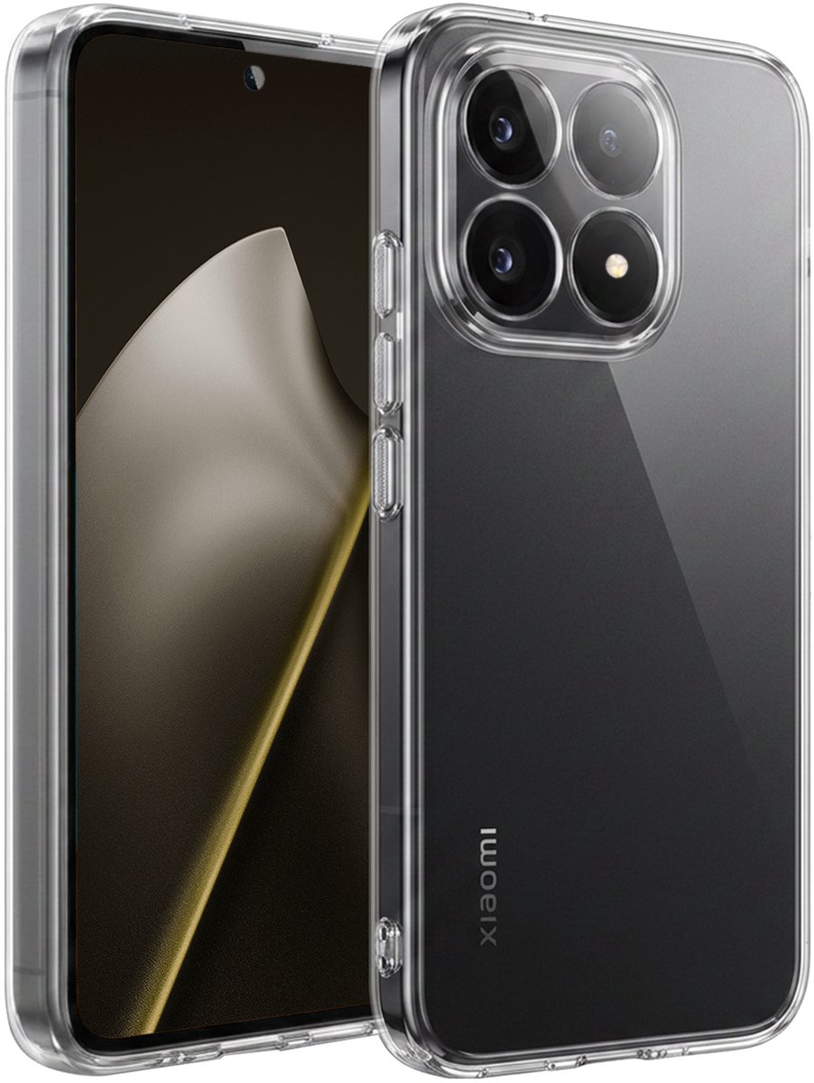 Hoesje - Geschikt voor Xiaomi 15T - Sterk & Shockproof - Hoes Cover - Siliconen Case - Telefoonhoesjes - Transparant