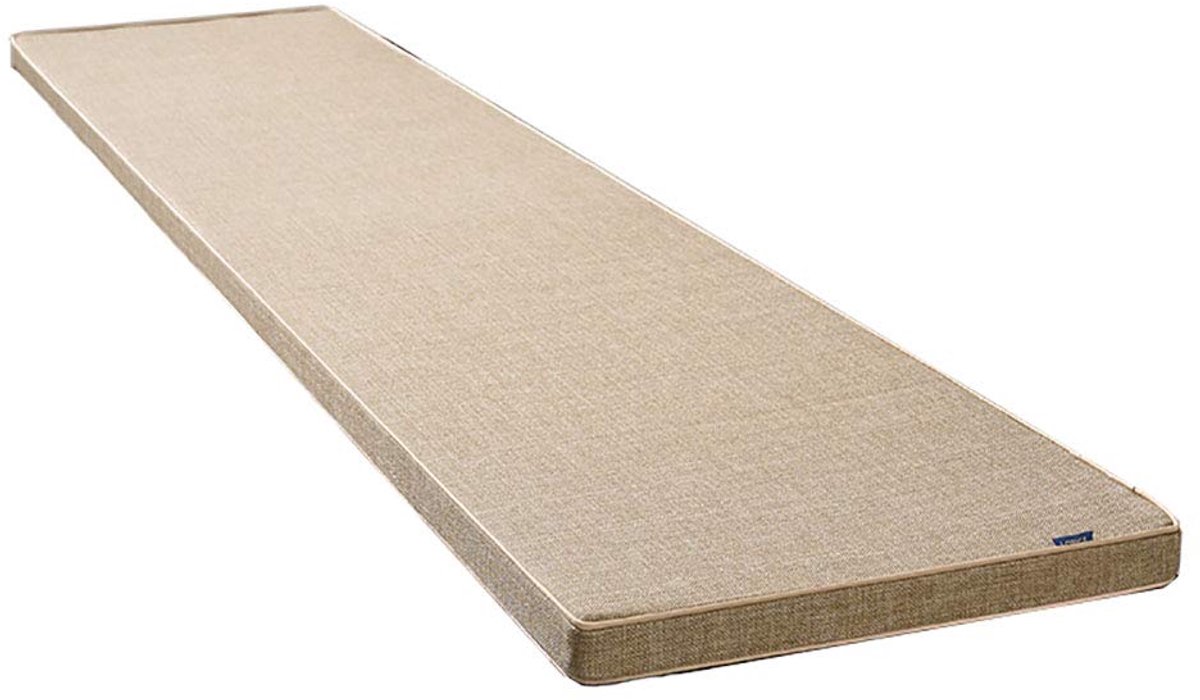 Bench Mat Pad Patio Bench Pad ligstoel kussen Vervanging Matras Pad Indoor Outdoor,3cm Dikke Upgrade-Khaki 200×40×3cm (79×15×1.2")