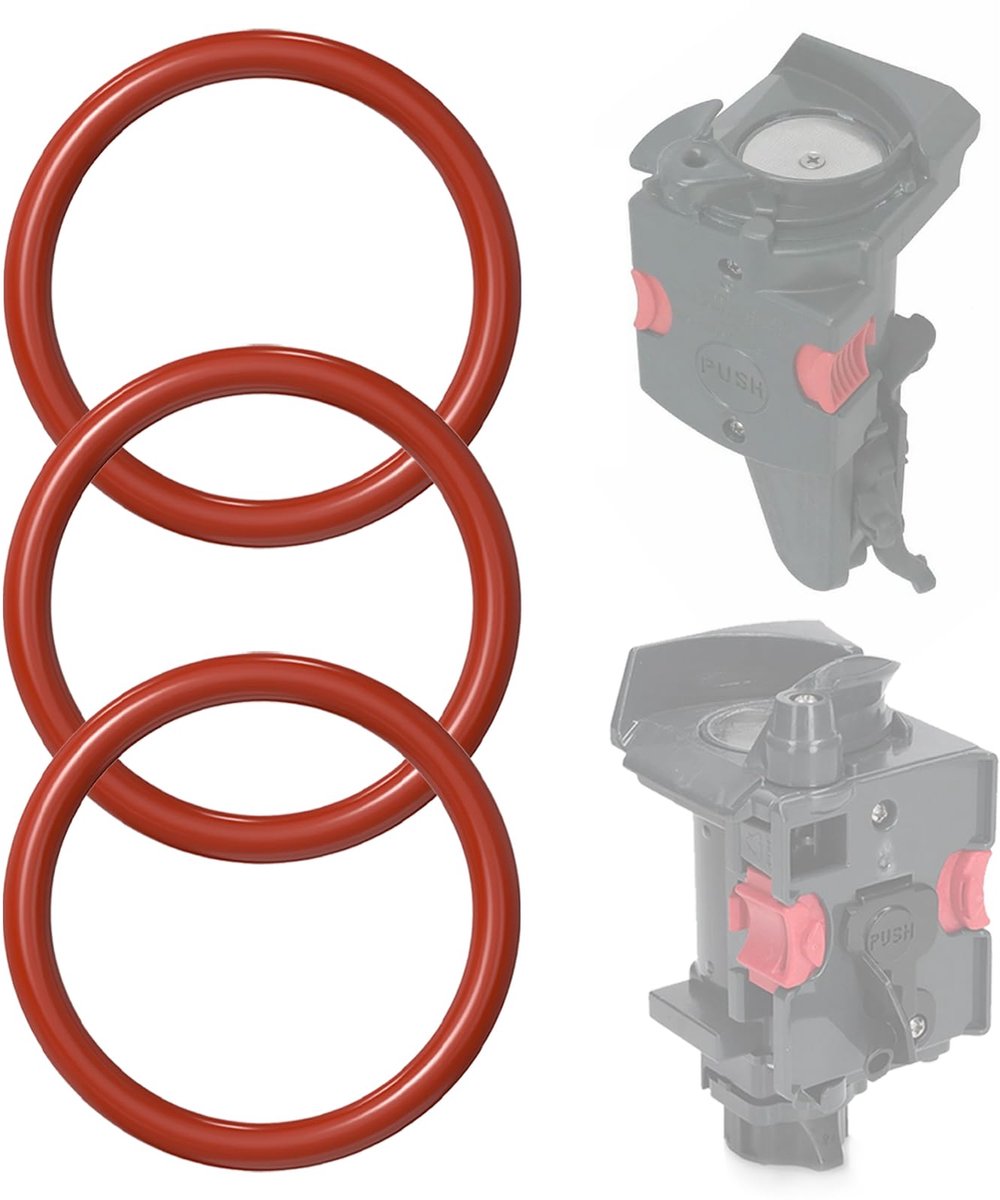 O-ring afdichting voor Delonghi, 3 stuks O-ring afdichting compatibel met Delonghi ECAM ETAM EABI EAM ECA ESAM EPAM voor de zeteenheid koffiezet-eenheid aanvoerzuiger zuiger Thermoblok verwarming