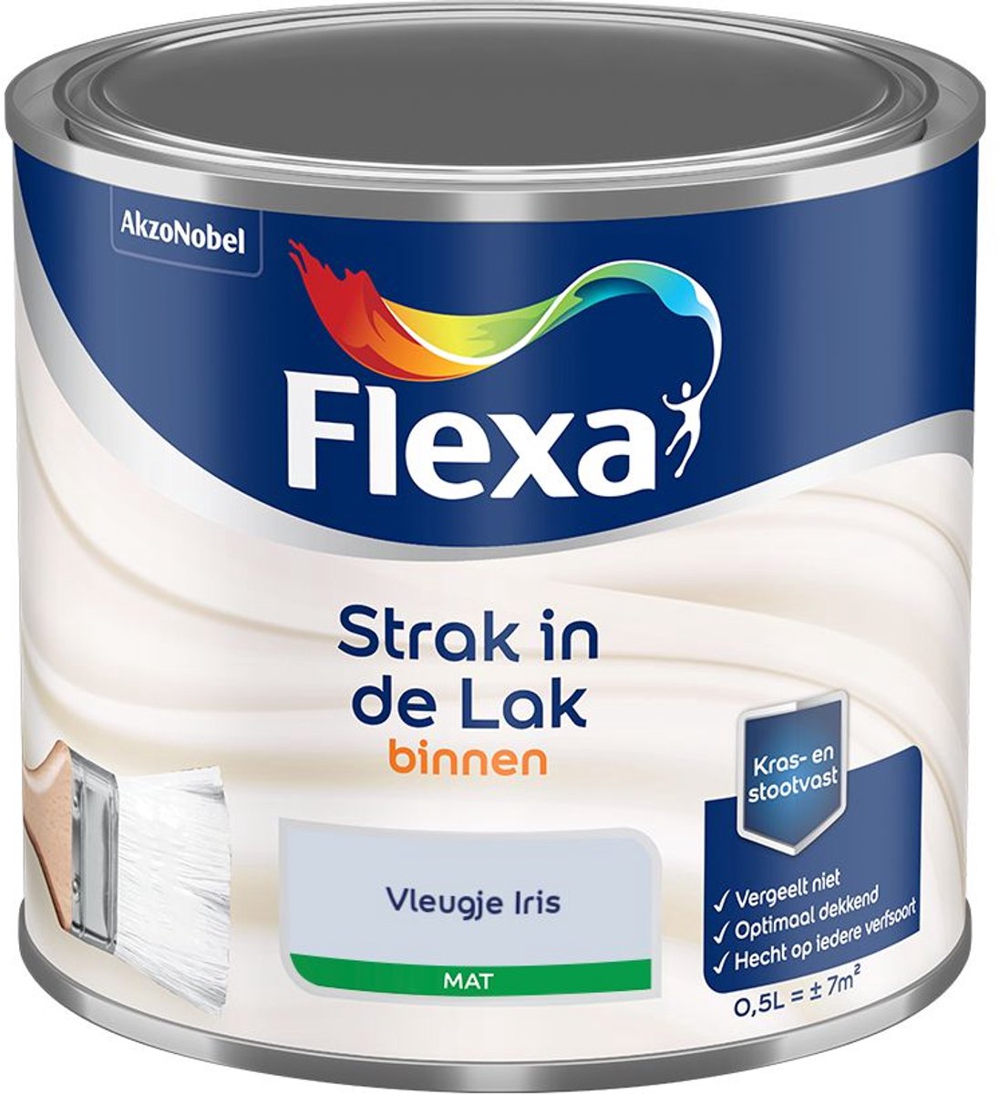 Flexa - Strak In De Lak Binnenlak Mat - Vleugje Iris - Mengverf - 500 Ml