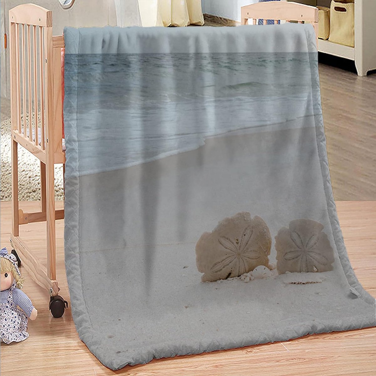 deken Queen Size - veelzijdige deken voor bed pluizige zachte grote plaid picknick deken grijs strand 100% microfiber 220x240cm