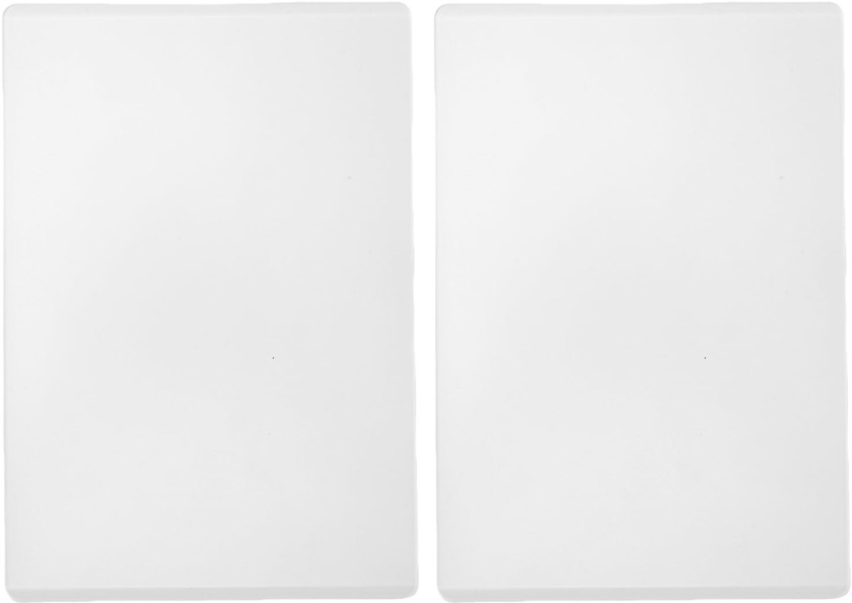 Dailygoods- Snijplaten Set - Transparant PC - 2 Stuks - 22.7x15.7cm - Voor Stansmachines - Voor Embossen en Scrapbooking - Snijplaten Voor Stansen